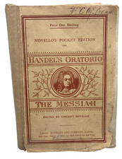 Handel's Oratorio: The Messiah (1943) Novello's Pocket Edition Vintage Paperback picture
