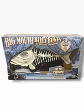 VTG Gemmy Big Mouth Billy Bones Fish Singing Bad To The Bone Works Lights Up picture