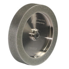 CBN Grinding Wheels 8'' Diameter, 5/8'' Arbor, 1.5'' Wide, 1'' Down The Side picture