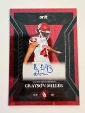 Grayson Miller 2026 Onit S-GM Auto Oklahoma Sooners picture