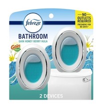 Febreze Bathroom Air Freshener, Small Spaces Odor-Fighting, 2 Count picture