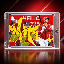 Shohei Ohtani Rare Graffiti Name Plate Roll Call Topps MVP Investment Card Mint picture