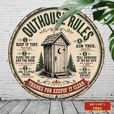 outhouse_rules_toilet_etiquette_guide_bilingual_humorous_bullets_distressed_rust picture