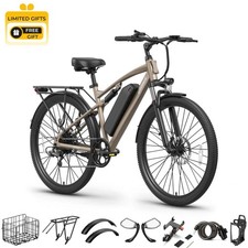 1000W Peak Electric Bike for Adults, Full Suspension Ebike, 7 Speed Bicycles picture