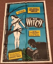 1952 Original Movie Poster The Witch starring Mirja Mane One Sheet picture