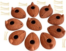 Lot - 10 Biblical Replica HERODIAN OIL LAMPS from Israel picture