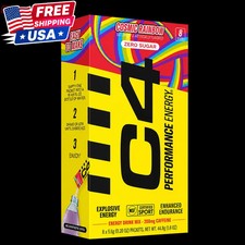 C4 Performance Energy Powder Drink Mix, Cosmic Rainbow, 8 Pack picture