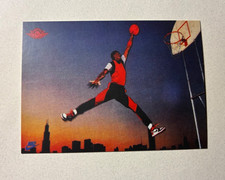 1985 Michael Jordan Chicago Bulls Nike Jump Man Promo Basketball Card REPRINT picture