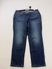 Torrid Jeans Womens 14S Medium Wash Blue Low Rise Straight Stretch Denim Pants picture