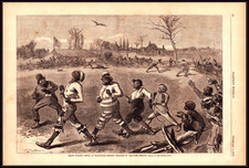 1879 Harper’s Weekly Engraving — Eytinge Jr. Walking Match Scene picture