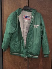 Starter Philadelphia Eagles Green Vintage Jacket Size XL picture
