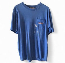 Vintage Marlboro Blue Coyote Wolf Shirt Faded Thrashed Made USA XL picture