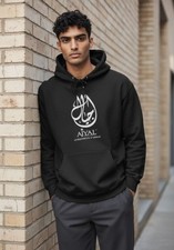 AJYAL Men's Pullover Hoodie - Black - Large - NWT picture