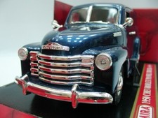 WOW EXTREMELY RARE Chevrolet C3100 3.5L I6 Panel Van 1950 Blue 1:18 Mira-AutoArt picture