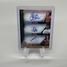 Derik Queen, Collin Murray-Boyles & Noa Essengue - Triple Auto Gold 1/10 - NBA picture