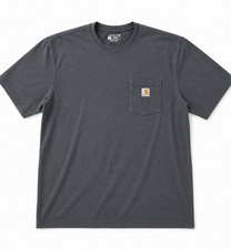 Carhart Mens L, XL Pocket Tee Workwear Blue, Maroon, Tan, Grey Shortsleeve Logo picture