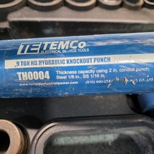 Temco Industrial TH0004 9 Ton Hydraulic Knockout Punch Set 1/2