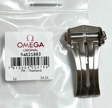 Original Omega 18mm Stainless Steel Deployment Watch Clasp Buckle # 94521883 picture