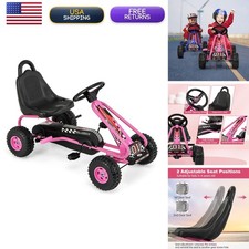 HONEY JOY Pink Go Kart for Kids picture