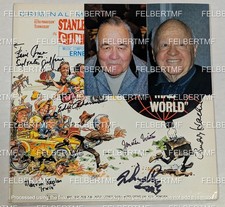 It's a Mad World SIGNED x 6 Rooney Winters Hackett Adams Kaplan Chase OST LP picture
