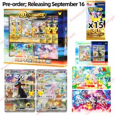 Pre-Sale S-Chinese Pokemon 30th Anniversary Display Box Espeon ex & Umbreon ex picture