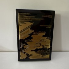 Vintage Japanese Takamaki-e Raised Gold Lacquer Document Box Ryoshibako Showa picture