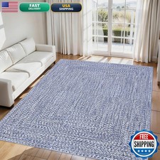 GarveeHome Printed Rug Braided Pattern On It, Washable 8x10 Area Rugs Living picture
