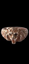 Antique Ww1 Ww2 Era Central European Lion Ring Unique  picture