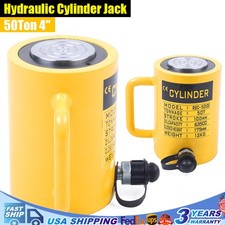 50 Ton Hydraulic Ram Cylinder Jack Single Acting Industrial Lifting Jack 635cc picture