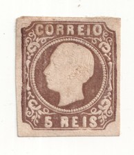 Portugal Stamp 1862 5 Reis King Luiz - Mint MH picture