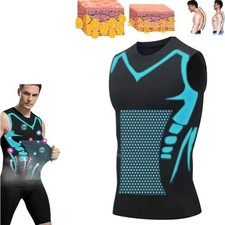 Men Compression Shirt Version Ionic Shaping Sleeveless Vest Sport Tank Top S-2XL picture