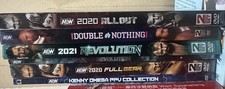 DVD AEW (6) LOT DOUBLE OR NOTHING, REVOLUTION, ALL OUT, 5 ARE FACTORY SEALED picture