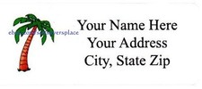 30 Personalized Palm Return/Mailing Address labels  1