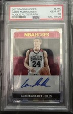 Panini 2017-18 NBA Hoops Lauri Markkanen RC Auto RA-LMK PSA 10 picture