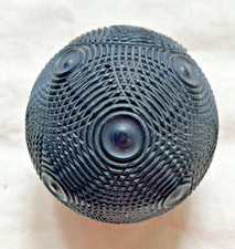 QUALITY FINE  EARLY 19th c  ANTIQUE  TREEN  LARGE PUZZLE  BALL - 5.7 CM  WIDE picture