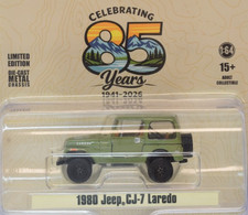 Greenlight x Karson 1980 Jeep CJ-7 Laredo - Jeep 85 Years 1:64 Diecast Car 51755 picture