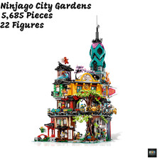 NEW Ninjago City Gardens 5,685 Pieces Creative Architectural Model Gift picture