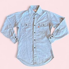 Rare Vintage Levi’s orange tab 70s chambray western button down picture