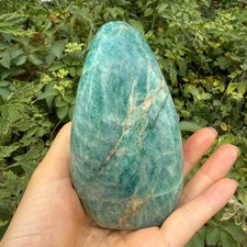 434g Natural Amazonite Freeform Polished Effect Healing Crystal picture
