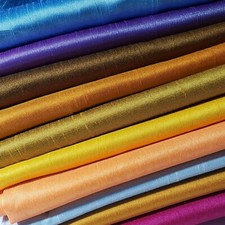 LUXURY FAUX SILK POLY DUPIONI FABRIC 58