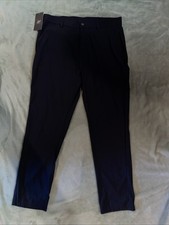 Lushenuni Casual Golf Pants Nylon/Spandex Blend Size 35 New w/ Tag Navy Blue C-1 picture