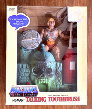 Vintage He-Man Talking Toothbrush 1984 Janex w/ Box 2 Brushes WORKS picture