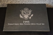 1993 S U.S Mint Premier Silver Proof Set - COA & Box picture