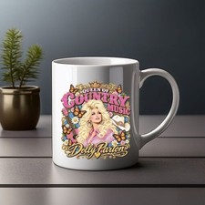 Queen Of Country Music Dolly Parton Coffee Mug Vintage Ceramic Cup Gift picture