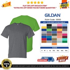 Gildan Unisex Premium 50/50 USA Cotton/Poly Short Sleeves Plain T Shirt - 8000 picture