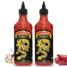 Underwood Ranches Dragon Sriracha Sauce - Hot Sauce for Eggs,Pizza,17 oz -2 Pack picture