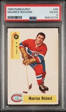 1958 PARKHURST #38 MAURICE RICHARD PSA 4 NEW GRADE VINTAGE HOCKEY picture