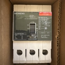 Siemens LGB3B080B  80A 480V 3-Pole Molded Case Circuit Breaker Thermal Magnetic picture