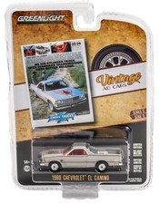 1:64 GreenLight *VINTAGE AD CARS 5* Silver 1980 Chevrolet El Camino *NIP* picture