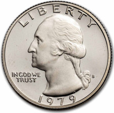 1979-S Type-II Washington Quarter Proof - BU - Clear S - San Francisco Mint picture